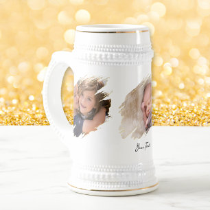 Maak je eigen aangepaste bierliefhebber Stein foto Bierpul