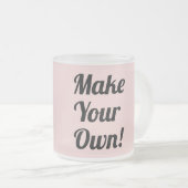 Maak je eigen aangepaste cadeau matglas koffiemok (Voorkant rechts)