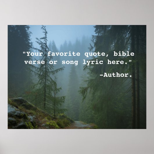 Maak je eigen aangepaste citaatposter tekst & afbe poster (Voorkant)