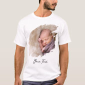 Maak je eigen aangepaste coole foto- en tekst T-sh T-shirt (Voorkant)