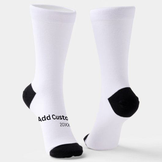 Maak Je Eigen Aangepaste Crew Sock Sokken (Gebogen)