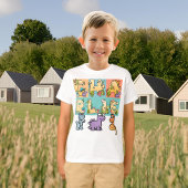 Maak je eigen aangepaste Dino-alfabetnaam T-shirt