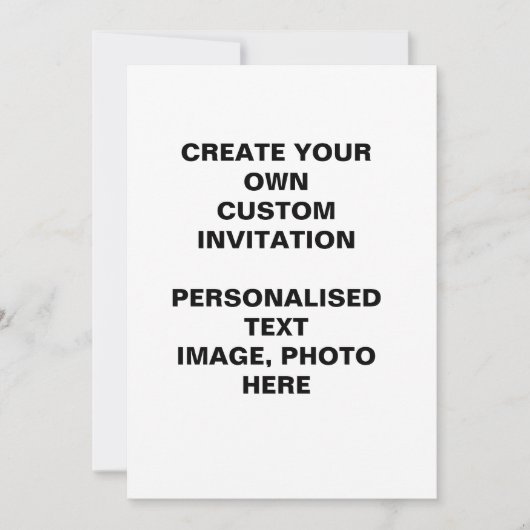 Maak je eigen aangepaste doe-het-zelf uitnodiginge kaart (Voorkant)