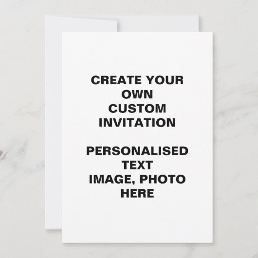 Maak je eigen aangepaste doe-het-zelf uitnodiginge kaart (Achterkant)