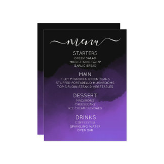 Maak je eigen aangepaste donkere kleurige ombré menu