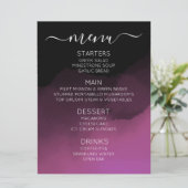 Maak je eigen aangepaste donkere kleurige ombré  menu (Staand voorkant)