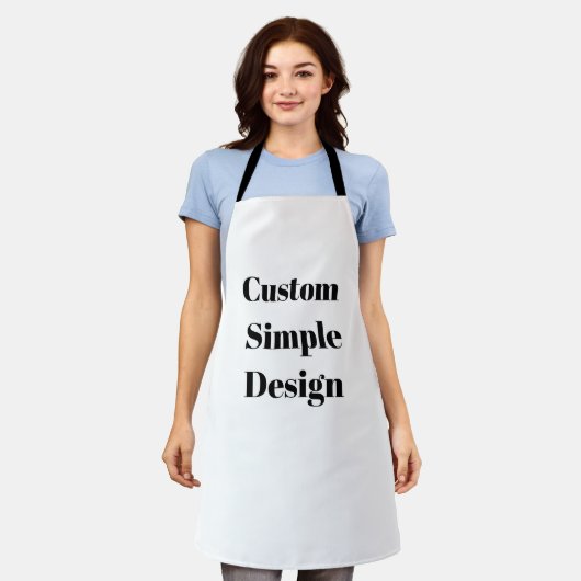 Maak Je Eigen Aangepaste Eenvoudig Ontwerp Schort (Gedragen)