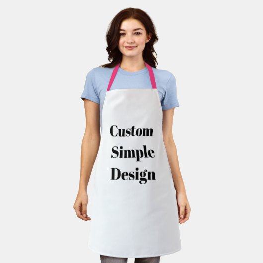 Maak Je Eigen Aangepaste Eenvoudig Ontwerp Schort (Gedragen)