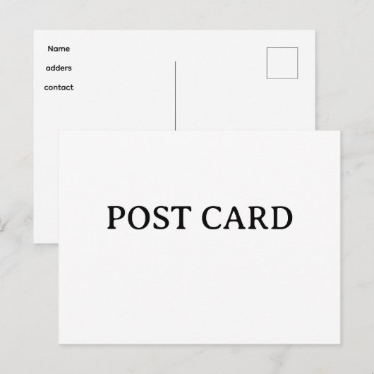 Maak Je Eigen Aangepaste Eenvoudige Ontwerp  Briefkaart (Voorkant / Achterkant)