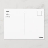 Maak Je Eigen Aangepaste Eenvoudige Ontwerp  Briefkaart (Achterkant)