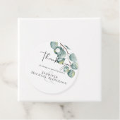 Maak je eigen aangepaste Eucalyptus groene bruilof Bedankjes Labels (In situ)