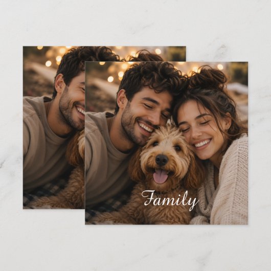Maak je eigen aangepaste familie (Voorkant / Achterkant)
