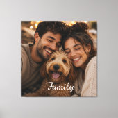 Maak je eigen aangepaste familie canvas afdruk (Voorkant)