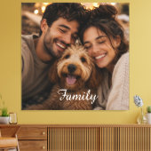 Maak je eigen aangepaste familie canvas afdruk (Insitu (Woonkamer))