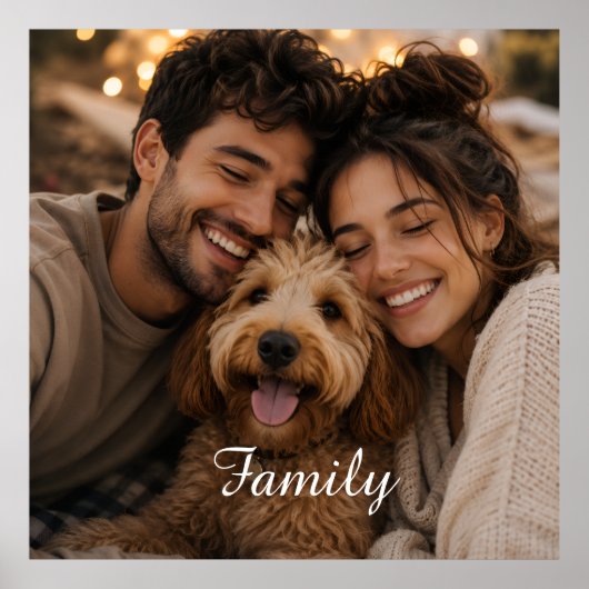 Maak je eigen aangepaste familie poster (Voorkant)