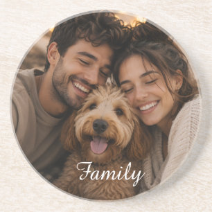Maak je eigen aangepaste familie zandsteen onderzetter