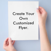 Maak je eigen aangepaste flyer. flyer (Hand)