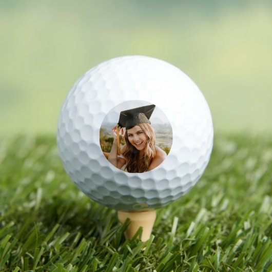 Maak Je Eigen Aangepaste Foto Afstudeerfeest Golfballen (Insitu Shirt)