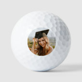 Maak Je Eigen Aangepaste Foto Afstudeerfeest Golfballen (Voorkant)