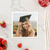 Maak Je Eigen Aangepaste Foto Afstudeerfeest Servet (Insitu)