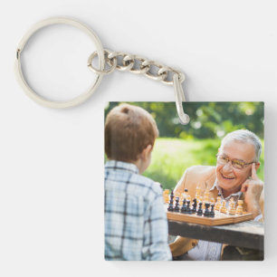 Maak Je Eigen Aangepaste Foto Cadeau voor Kleinkin Sleutelhanger