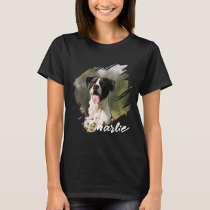 Maak je eigen aangepaste foto eenvoudig modern t-shirt