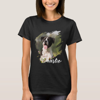 Maak je eigen aangepaste foto eenvoudig modern t-shirt