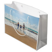 Maak Je Eigen Aangepaste Foto en Tekst Groot Cadeauzakje (Achterkant Gekanteld)