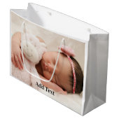 Maak Je Eigen Aangepaste Foto en Tekst Groot Cadeauzakje (Voorkant Gekanteld)