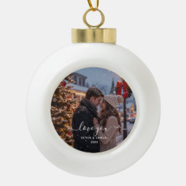 Maak je eigen aangepaste foto en tekst keramische bal ornament