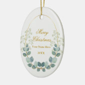 Maak je eigen aangepaste foto- en tekstkerstmis keramisch ornament (Links)