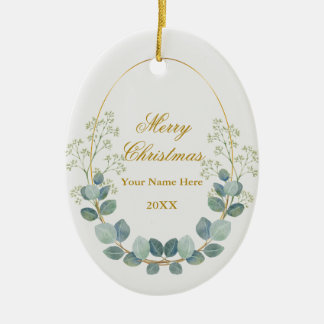 Maak je eigen aangepaste foto- en tekstkerstmis keramisch ornament