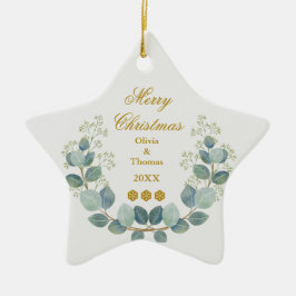 Maak je eigen aangepaste foto- en tekstkerstmis keramisch ornament
