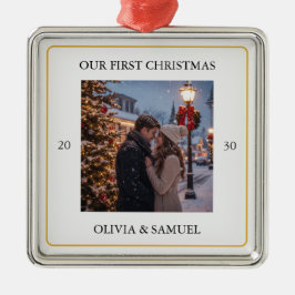 Maak je eigen aangepaste foto- en tekstkerstmis metalen ornament