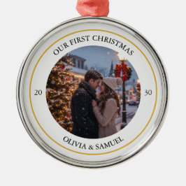Maak je eigen aangepaste foto- en tekstkerstmis metalen ornament