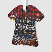 Maak je eigen aangepaste foto- en tekstkerstmis ornament (voorkant)
