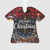 Maak je eigen aangepaste foto- en tekstkerstmis ornament (achterkant)
