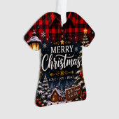Maak je eigen aangepaste foto- en tekstkerstmis ornament (voorkant)