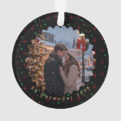 Maak je eigen aangepaste foto- en tekstkerstmis ornament (achterkant)