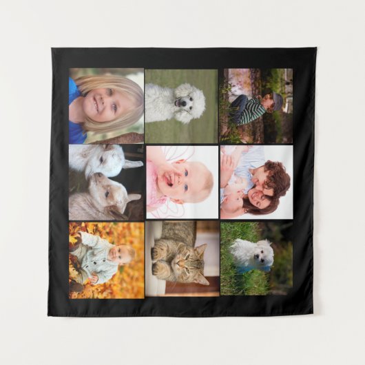 Maak Je Eigen Aangepaste Foto Gepersonaliseerd Wandkleed (Voorkant (horizontaal))