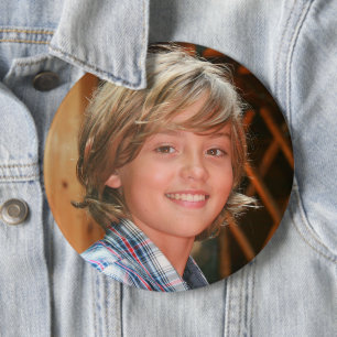 MAAK JE EIGEN AANGEPASTE FOTO KNOP RONDE BUTTON 6,0 CM