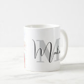Maak Je Eigen Aangepaste Foto Monogram Koffiemok (Voorkant rechts)