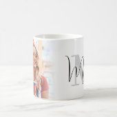 Maak Je Eigen Aangepaste Foto Monogram Koffiemok (Center)