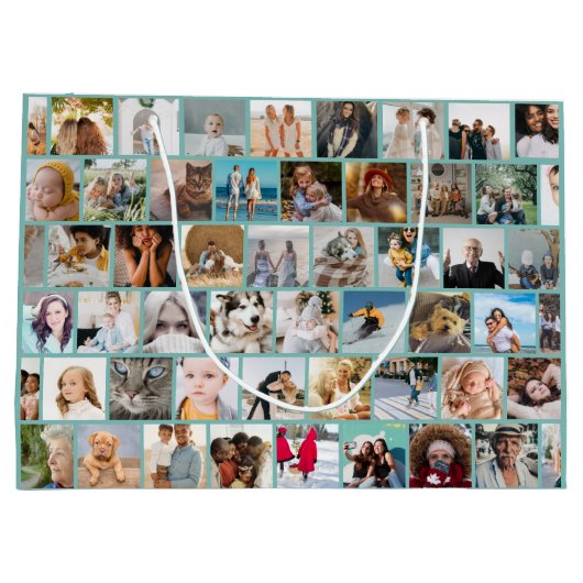 Maak Je Eigen Aangepaste Foto Raster Groot Cadeauzakje (Achterkant)