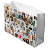 Maak Je Eigen Aangepaste Foto Raster Groot Cadeauzakje (Achterkant Gekanteld)