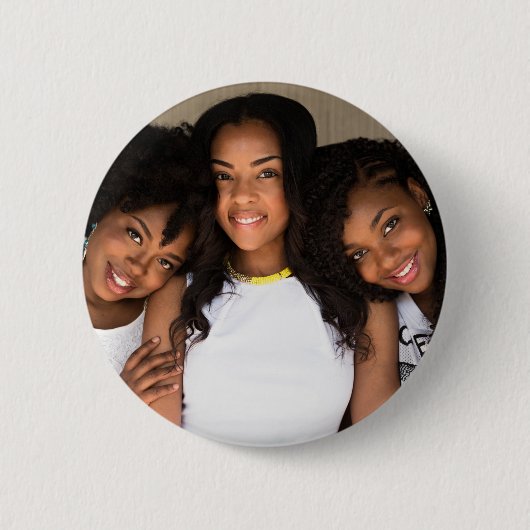 Maak je eigen aangepaste foto ronde button 5,7 cm (Voorkant)