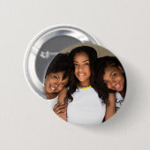 Maak je eigen aangepaste foto ronde button 5,7 cm (Voorkant /achterkant)