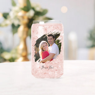 Maak Je Eigen Aangepaste Foto Tekst Blikje Glas