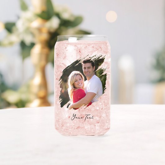 Maak Je Eigen Aangepaste Foto Tekst Blikje Glas (Insitu (Huwelijk))