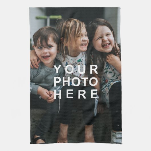 Maak Je Eigen Aangepaste Foto Theedoek (Verticaal)